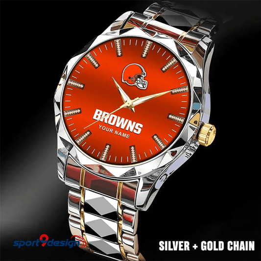 Cleveland Browns Luxury Diamond Men Watch Trending 2025