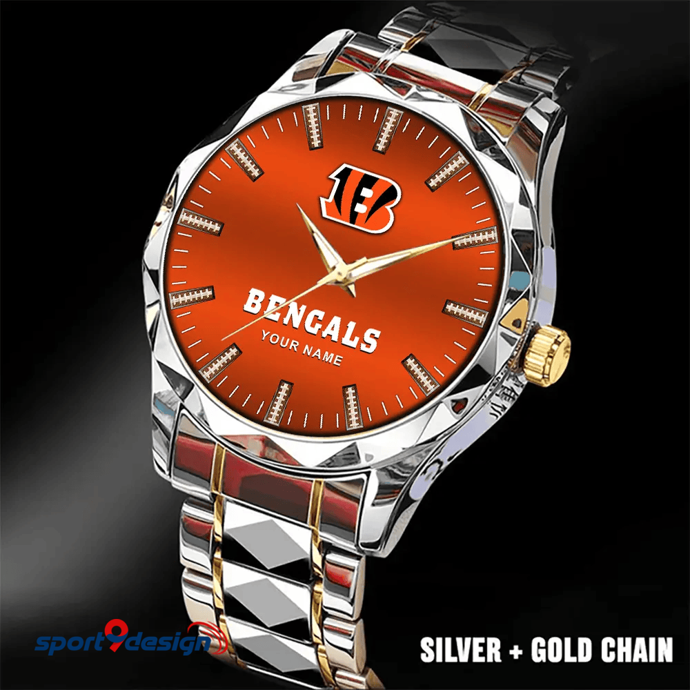 Cincinnati Bengals Luxury Diamond Men Watch Trending 2025