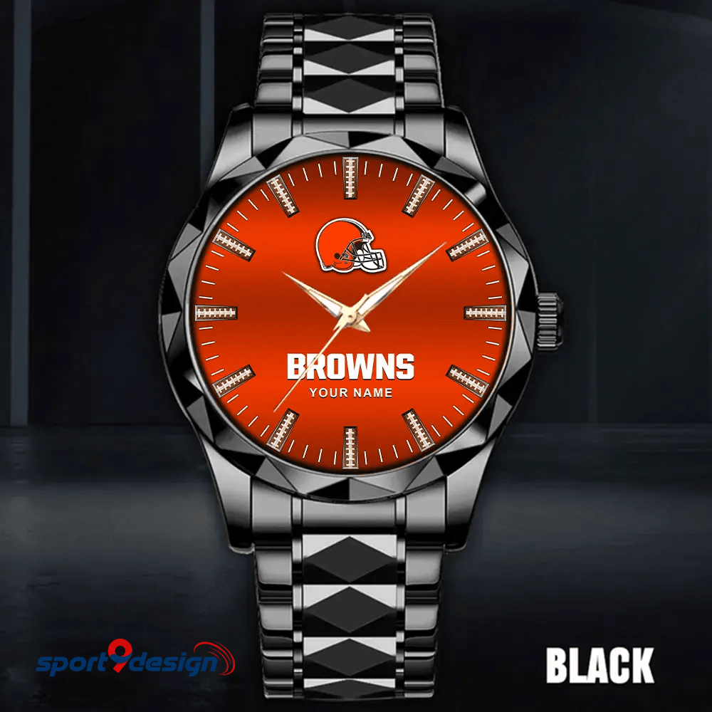Cleveland Browns Luxury Diamond Men Watch Trending 2025