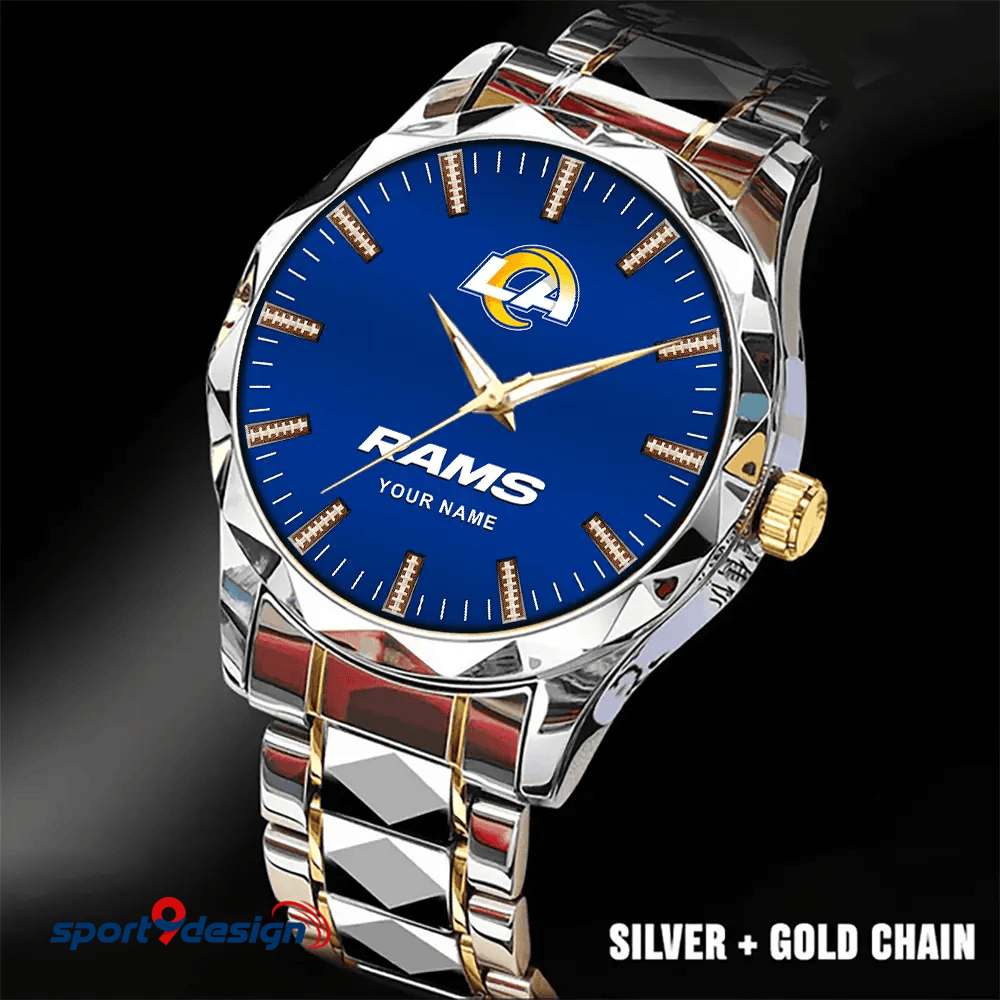 Los Angeles Rams Luxury Diamond Men Watch Trending 2025