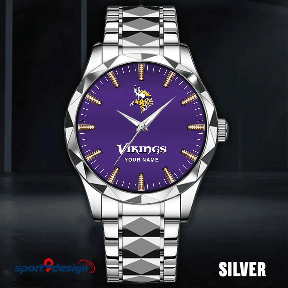 Minnesota Vikings Luxury Diamond Men Watch Trending 2025
