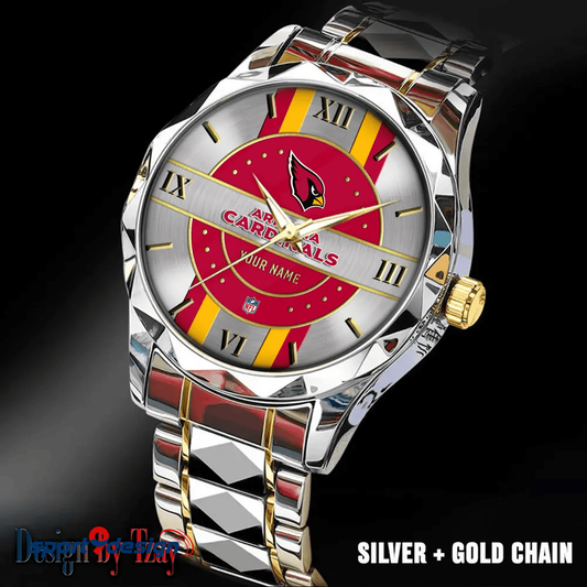 Arizona Cardinals Business Watch For Men Automatic Mechanical Stainless Steel Band 2025