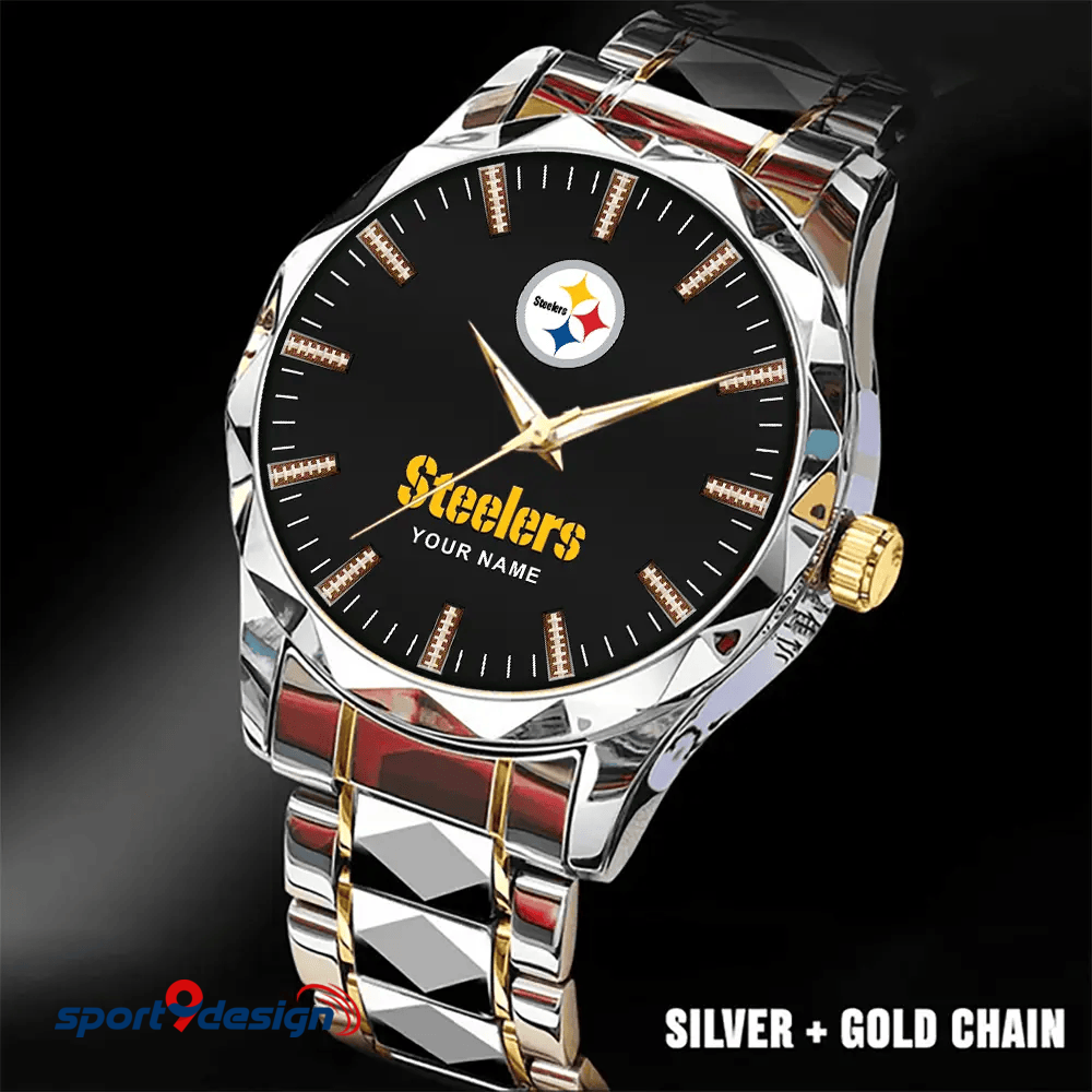 Pittsburgh Steelers Luxury Diamond Men Watch Trending 2025