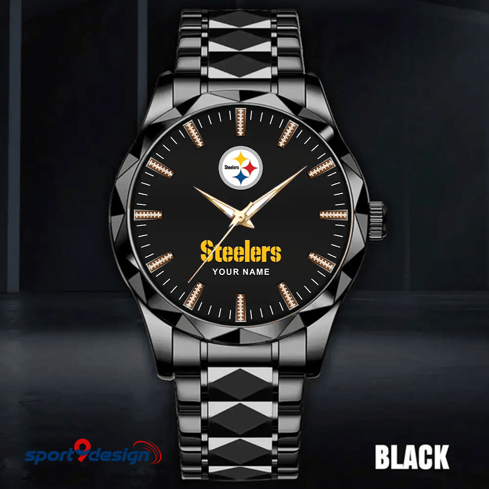 Pittsburgh Steelers Luxury Diamond Men Watch Trending 2025