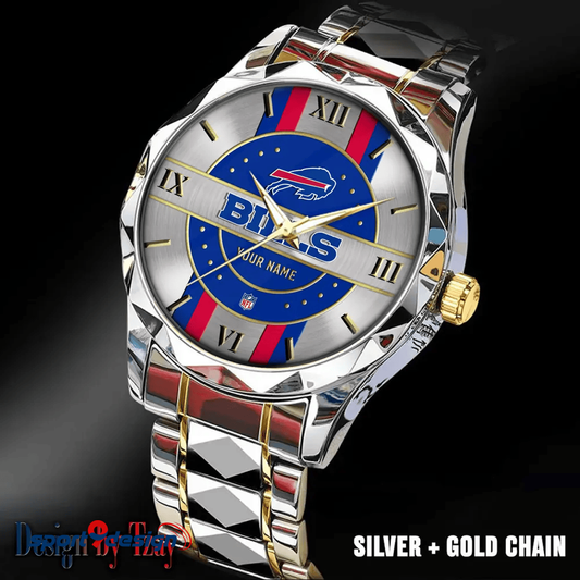 Buffalo Bills Business Watch For Men Automatic Mechanical Stainless Steel Band 2025