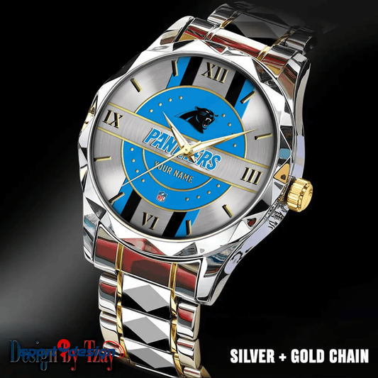 Carolina Panthers Business Watch For Men Automatic Mechanical Stainless Steel Band 2025