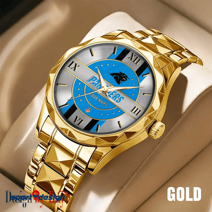 Carolina Panthers Business Watch For Men Automatic Mechanical Stainless Steel Band 2025