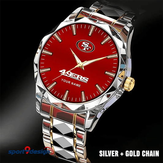 San Francisco 49ers Luxury Diamond Men Watch Trending 2025 sptdmws47