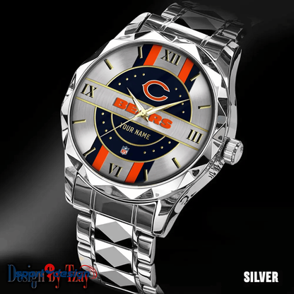 Chicago Bears Business Watch For Men Automatic Mechanical Stainless Steel Band 2025