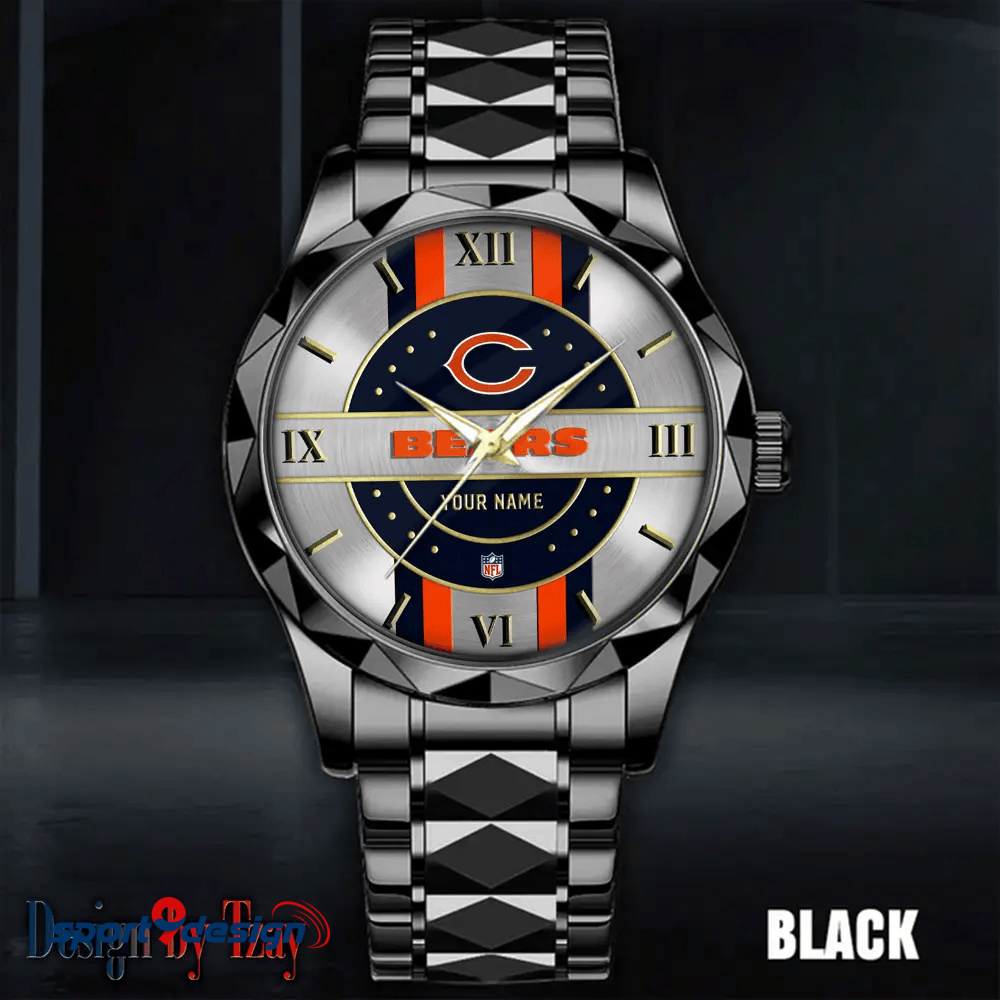 Chicago Bears Business Watch For Men Automatic Mechanical Stainless Steel Band 2025