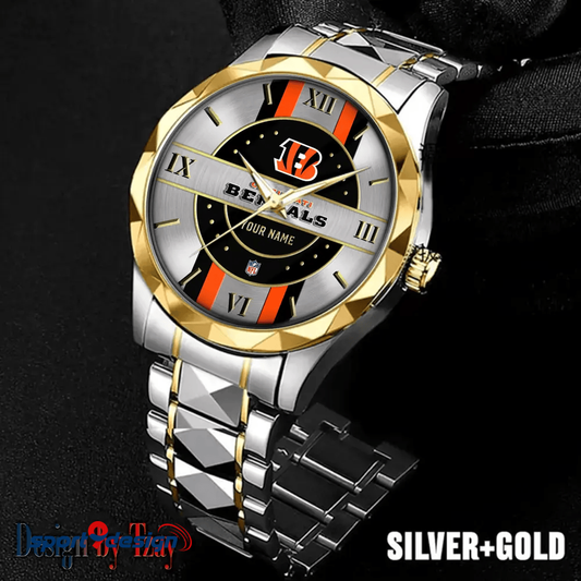 Cincinnati Bengals Business Watch For Men Automatic Mechanical Stainless Steel Band 2025