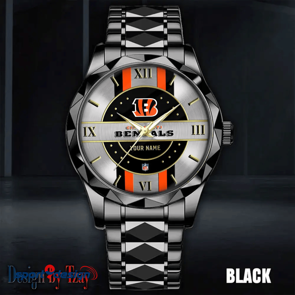 Cincinnati Bengals Business Watch For Men Automatic Mechanical Stainless Steel Band 2025