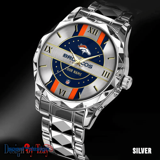 Denver Broncos Business Watch For Men Automatic Mechanical Stainless Steel Band 2025