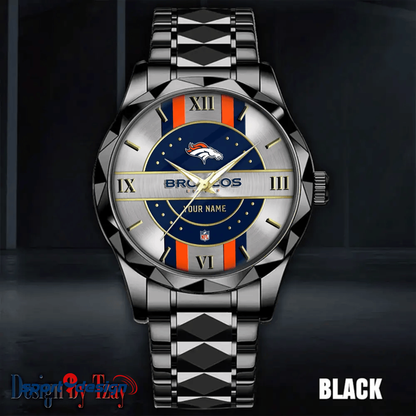 Denver Broncos Business Watch For Men Automatic Mechanical Stainless Steel Band 2025