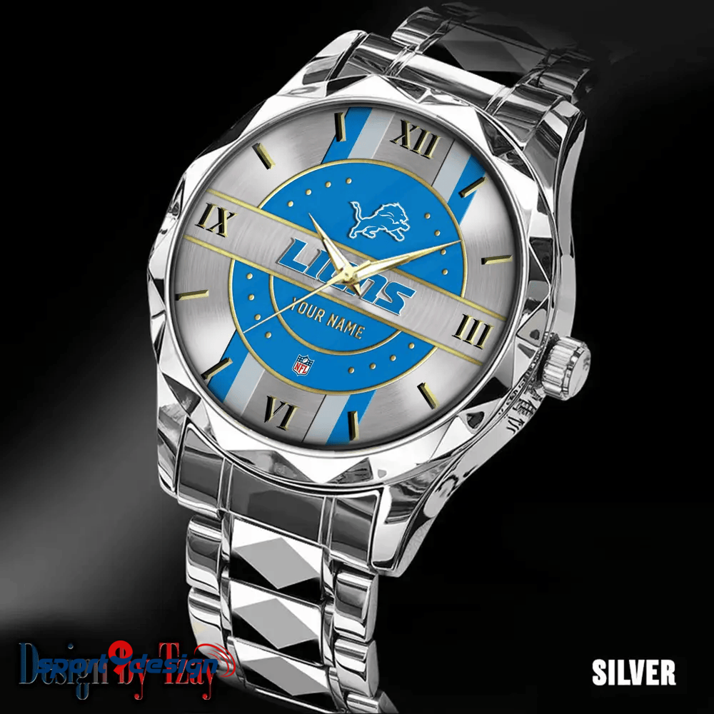 Detroit Lions Business Watch For Men Automatic Mechanical Stainless Steel Band 2025