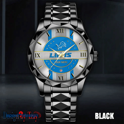 Detroit Lions Business Watch For Men Automatic Mechanical Stainless Steel Band 2025