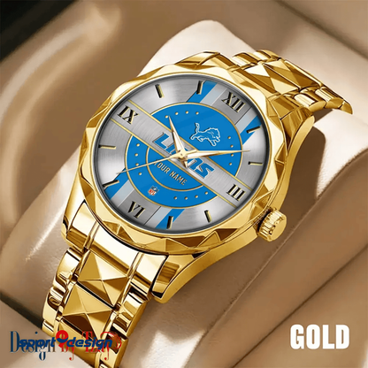 Detroit Lions Business Watch For Men Automatic Mechanical Stainless Steel Band 2025