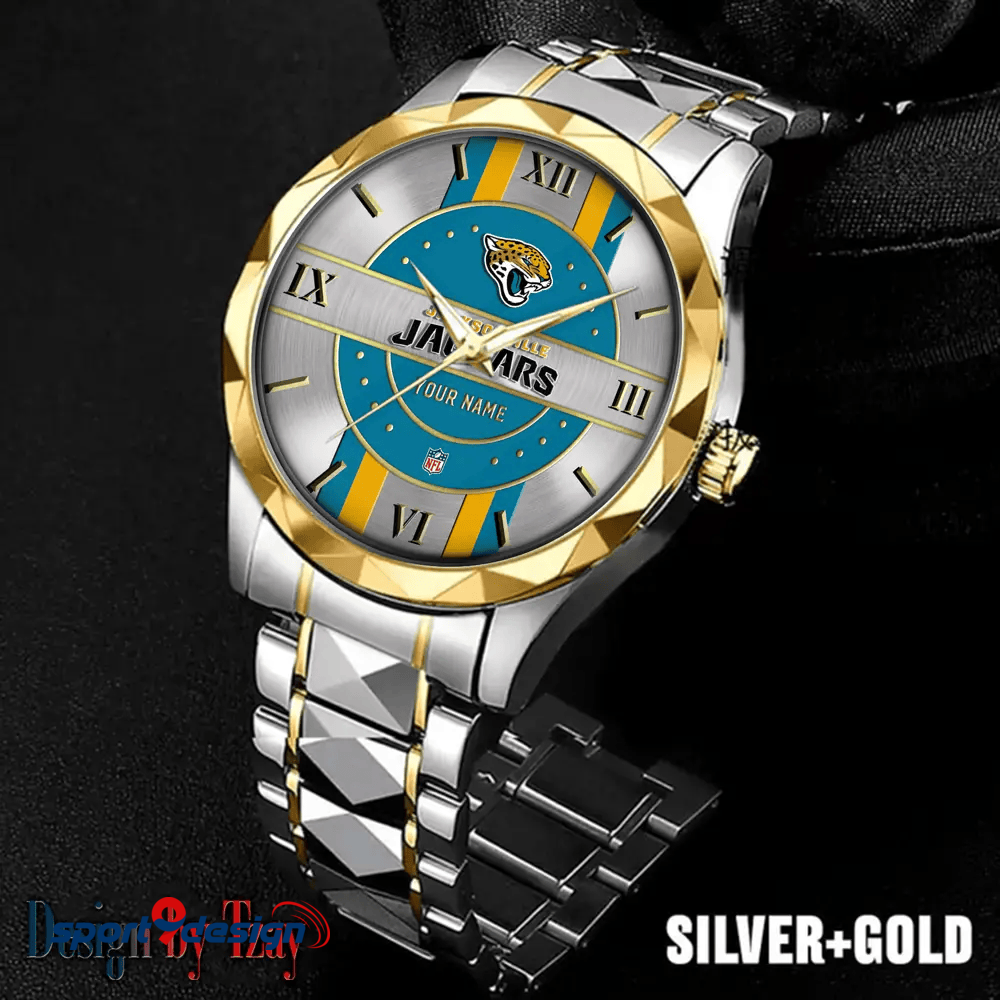 Jacksonville Jaguars Business Watch For Men Automatic Mechanical Stainless Steel Band 2025