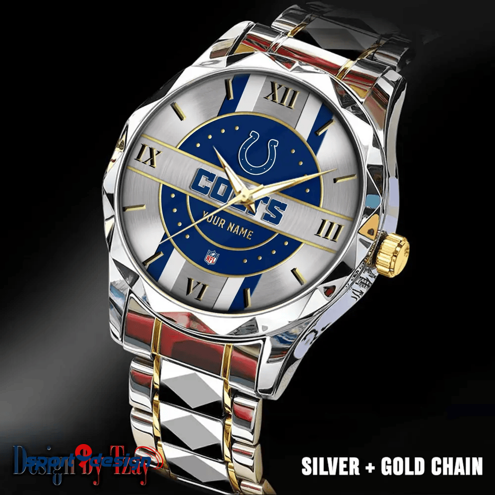 Indianapolis Colts Business Watch For Men Automatic Mechanical Stainless Steel Band 2025