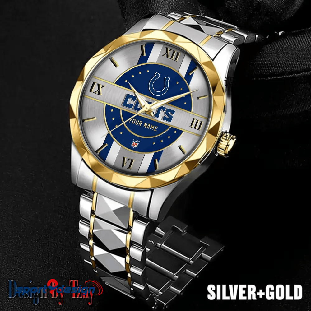 Indianapolis Colts Business Watch For Men Automatic Mechanical Stainless Steel Band 2025