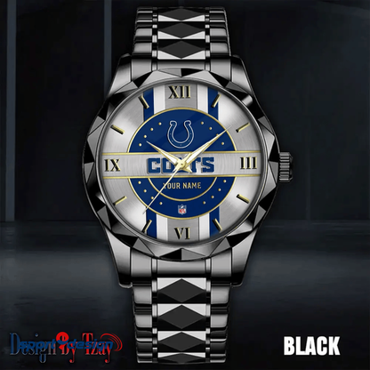 Indianapolis Colts Business Watch For Men Automatic Mechanical Stainless Steel Band 2025