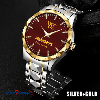 Washington Commanders Luxury Diamond Men Watch Trending 2025