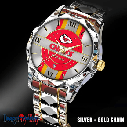 Kansas City Chiefs Business Watch For Men Automatic Mechanical Stainless Steel Band 2025