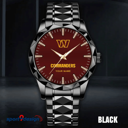 Washington Commanders Luxury Diamond Men Watch Trending 2025