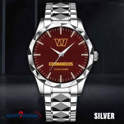 Washington Commanders Luxury Diamond Men Watch Trending 2025