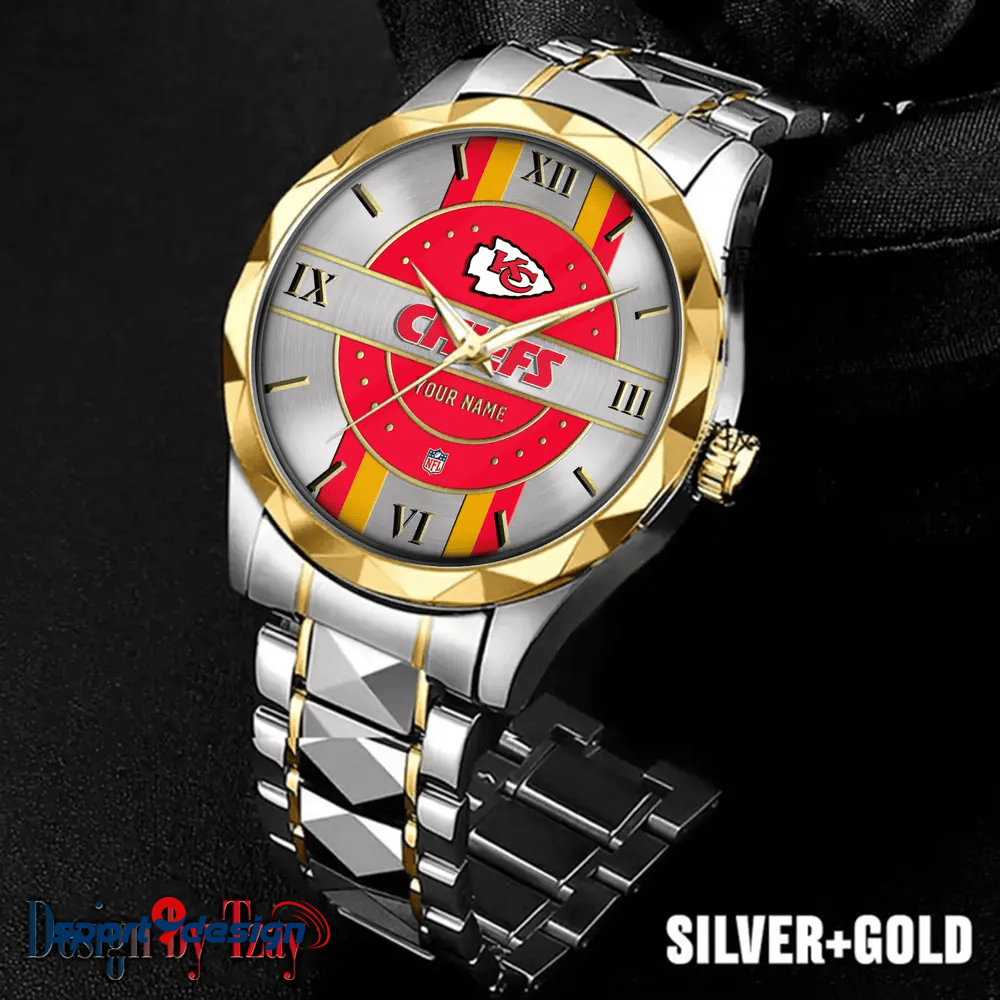 Kansas City Chiefs Business Watch For Men Automatic Mechanical Stainless Steel Band 2025