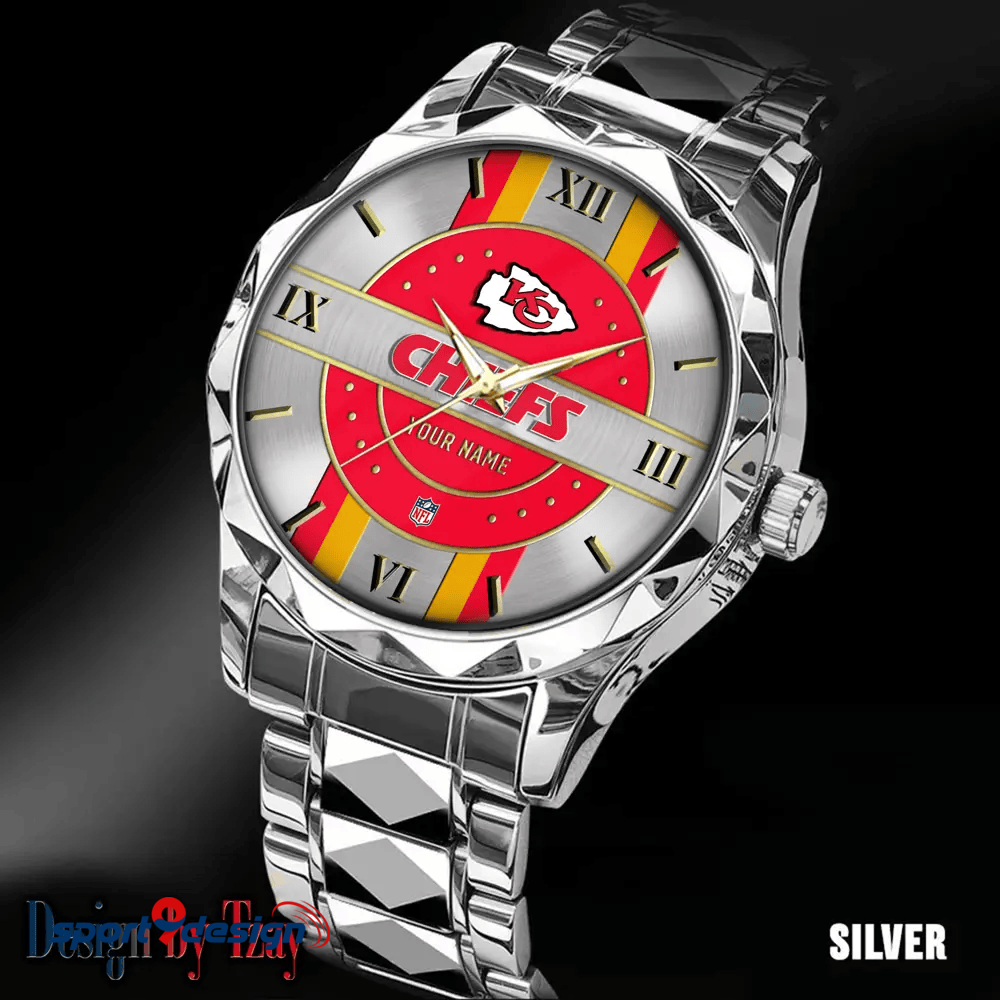 Kansas City Chiefs Business Watch For Men Automatic Mechanical Stainless Steel Band 2025