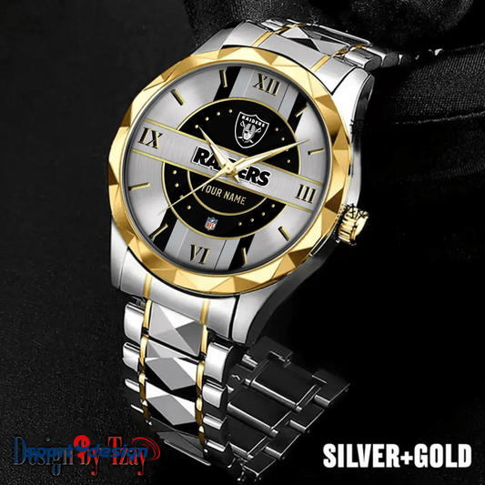 Las Vegas Raiders Business Watch For Men Automatic Mechanical Stainless Steel Band 2025