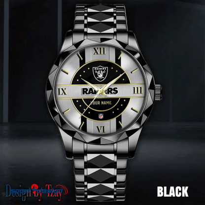 Las Vegas Raiders Business Watch For Men Automatic Mechanical Stainless Steel Band 2025