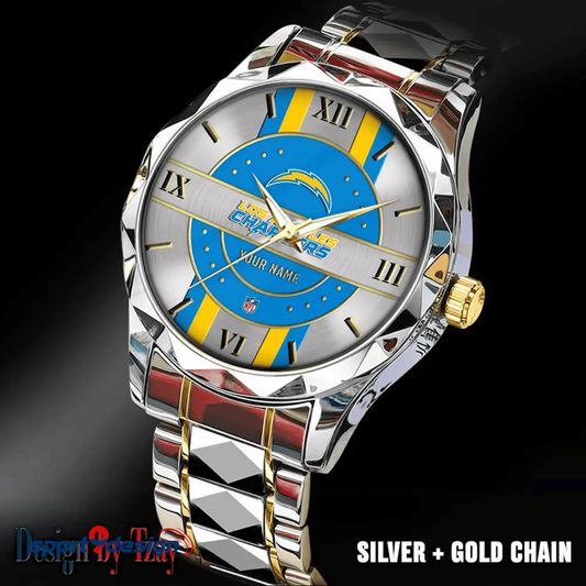 Los Angeles Chargers Business Watch For Men Automatic Mechanical Stainless Steel Band 2025