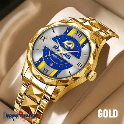 Los Angeles Rams Business Watch For Men Automatic Mechanical Stainless Steel Band 2025