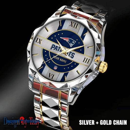 New England Patriots Business Watch For Men Automatic Mechanical Stainless Steel Band 2025