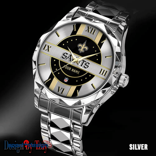 New Orleans Saints Business Watch For Men Automatic Mechanical Stainless Steel Band 2025