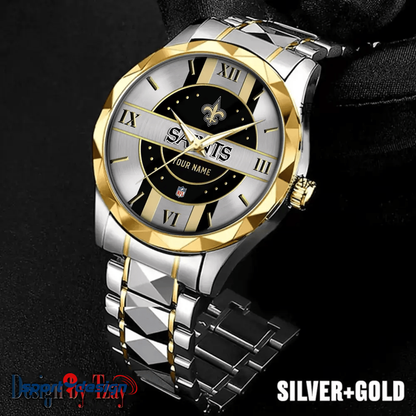 New Orleans Saints Business Watch For Men Automatic Mechanical Stainless Steel Band 2025