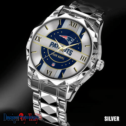 New England Patriots Business Watch For Men Automatic Mechanical Stainless Steel Band 2025