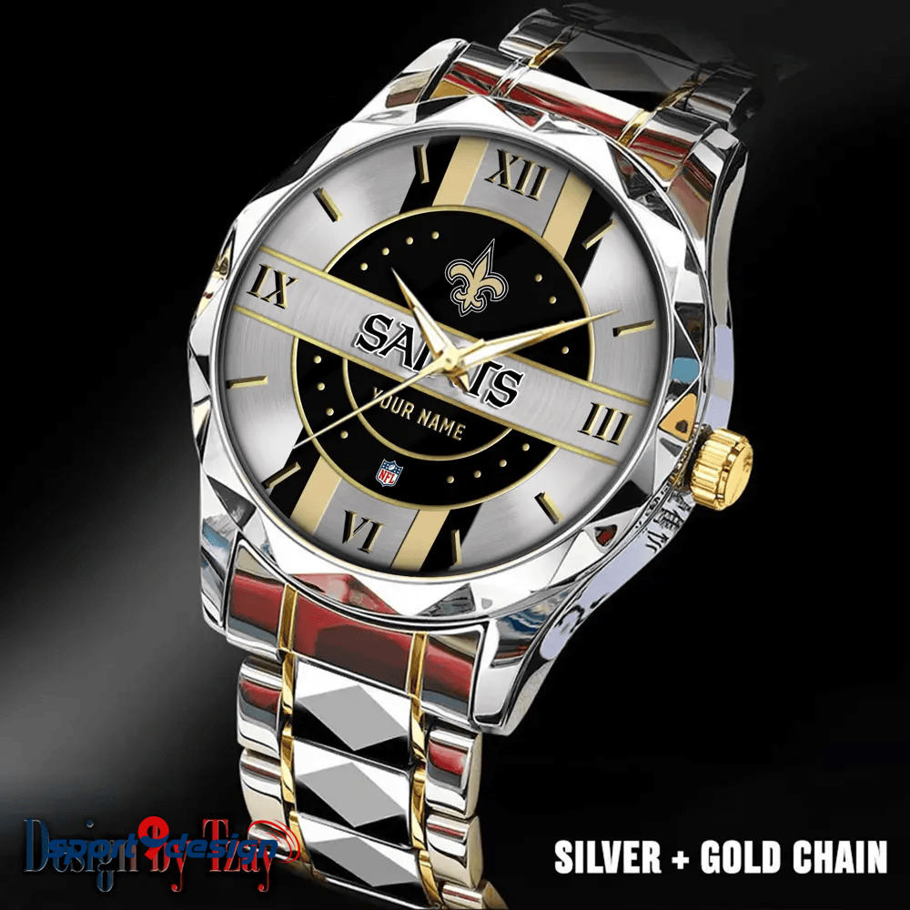 New Orleans Saints Business Watch For Men Automatic Mechanical Stainless Steel Band 2025