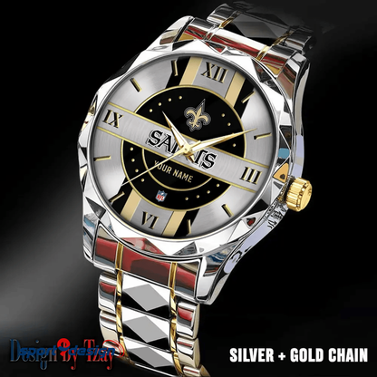 New Orleans Saints Business Watch For Men Automatic Mechanical Stainless Steel Band 2025