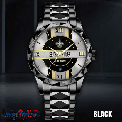New Orleans Saints Business Watch For Men Automatic Mechanical Stainless Steel Band 2025