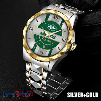 New York Jets Business Watch For Men Automatic Mechanical Stainless Steel Band 2025
