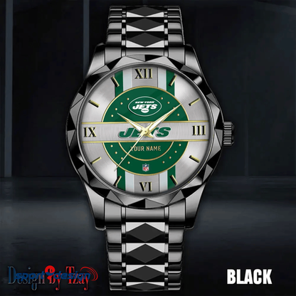 New York Jets Business Watch For Men Automatic Mechanical Stainless Steel Band 2025