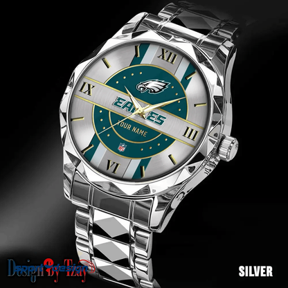 Philadelphia Eagles Business Watch For Men Automatic Mechanical Stainless Steel Band 2025