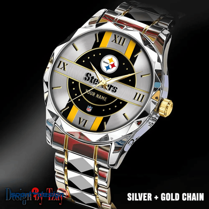 Pittsburgh Steelers Business Watch For Men Automatic Mechanical Stainless Steel Band 2025