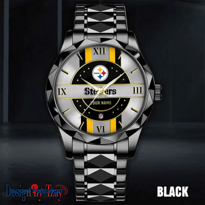 Pittsburgh Steelers Business Watch For Men Automatic Mechanical Stainless Steel Band 2025