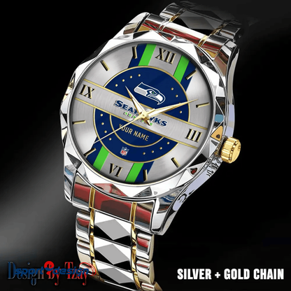 Seattle Seahawks Business Watch For Men Automatic Mechanical Stainless Steel Band 2025