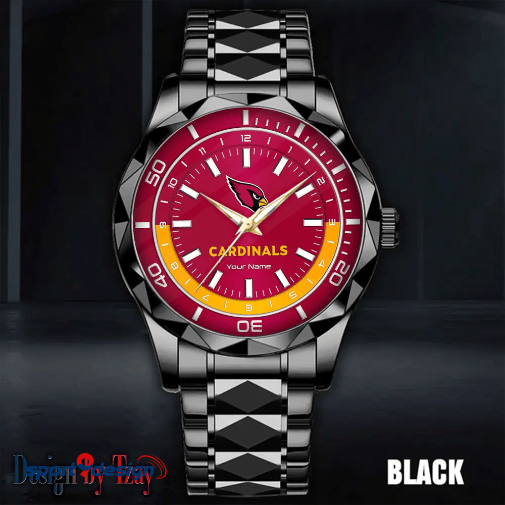 Arizona Cardinals Business Watch For Men Automatic Mechanical Stainless Steel Band 2025