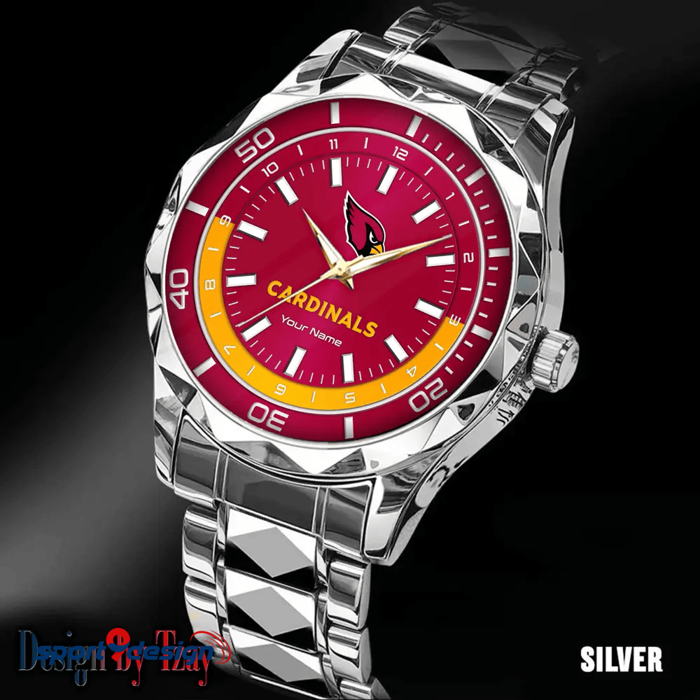 Arizona Cardinals Business Watch For Men Automatic Mechanical Stainless Steel Band 2025